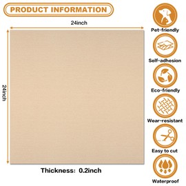 CvoMep 20Pcs Carpet Tiles Peel and Stick 24”x 24” Non-Slip Self Adhesive Squares Carpet Floor Tile Reusable Waterproof Carpet for Living Room Bedroom