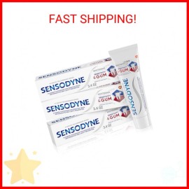 Sensodyne Sensitivity & Gum Whitening Toothpaste, Toothpaste for Sensitive Teeth
