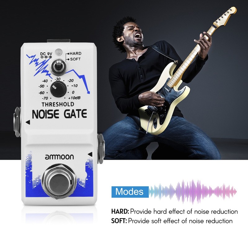 ammoon Single Noise Gate Guitar Effect Pedal True Bypass Zinc