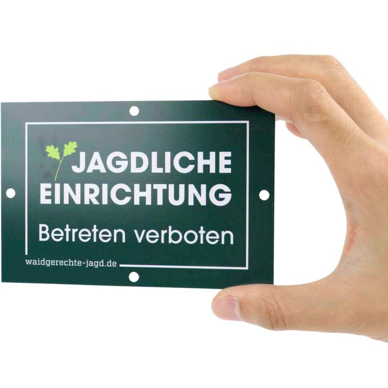 Sign Hunting for High Seats Pulpits Kirrungen Hunting Facility Enter