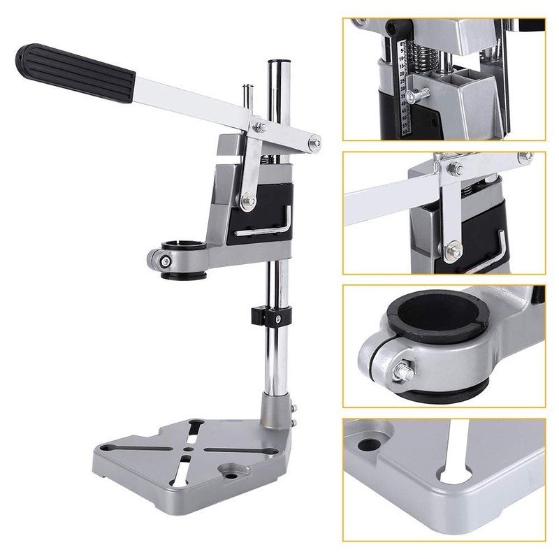 Drill Stand for Hand Drill, Universal Adjustable Drill Press Clamp,