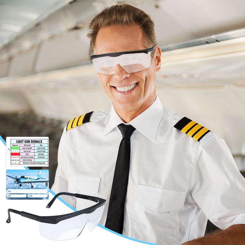 Saysurey 2 Set Ifr Aviation Flight Training Glasses Adjustable View