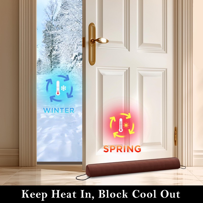 Sunolga Door Draft Stopper Blocks Hot and Cold Air with