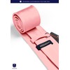 Hisdern TL-01S Men's Plain Necktie, Pocket Square Gift, Silky Sheen,