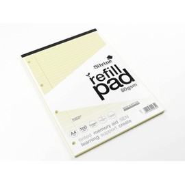 Silvine A4 Cream Paper Dyslexia Refill Pad - Lined with Margin (100 Pages)