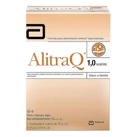 Alitraq - Paquete de 6 Sobres 76g, Ayuda A La Función Gastrointestinal, Ideal para Pacientes Metabólicamente Estresados