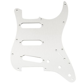 Musiclily Ultra 11 Holes Anodized Aluminum ST SSS Guitar Pickguard for American Mexican Fender Standard Strat Style Electric Guitar, Original Color