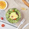 FULING 32 oz. 150 Sets Clear Plastic Salad Bowls with