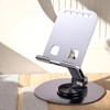 Adjustable Metal Phone & Tablet Stand, 360° Rotating Desktop Holder,