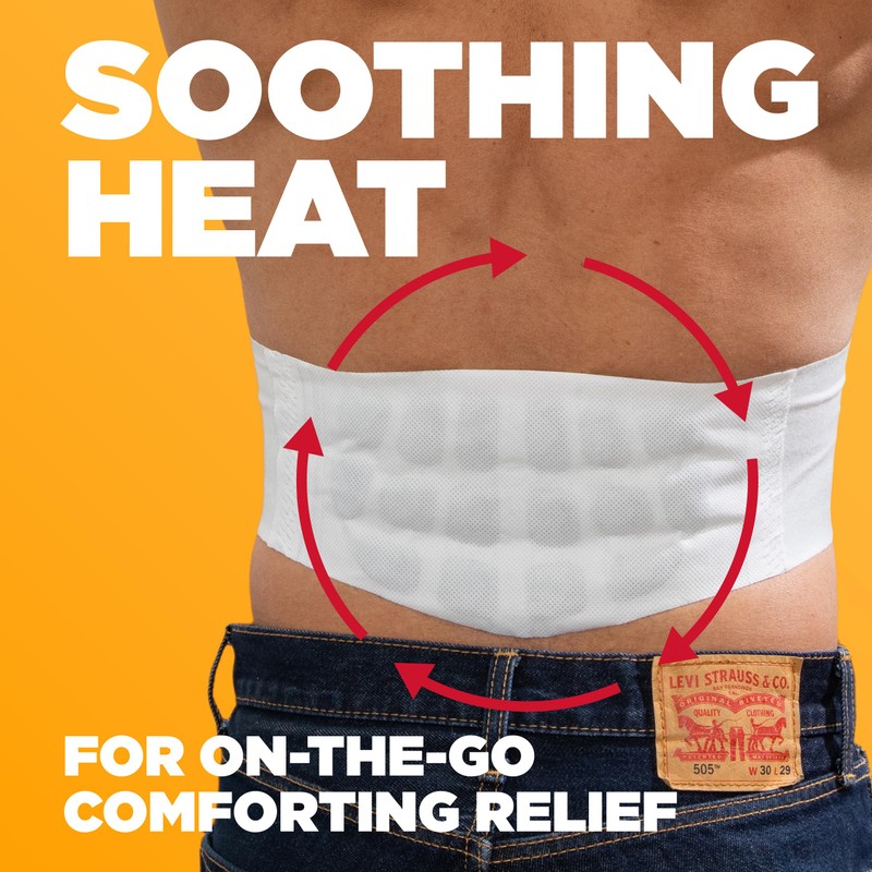 ThermaCare Advanced Back & Hip HeatWraps, Long-Lasting, Disposable Heat Therapy