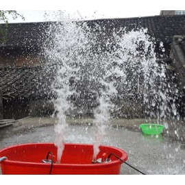 Amarine Made DC 12V Farm & Ranch Solar Water Pump Submersible Well booster Pump 26ft Lift Deep Well Pump(Orange)