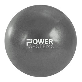 Power Systems Poz-A-Ball, Used to Improve Alignment in Yoga and Pilates, 8-Inch Diameter (Gray)