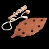 PoppyBabyCo Montessori Wooden Lacing Toy — Leaf Set of 3