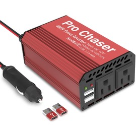 Pro Chaser 400W Power Inverters for Vehicles - DC 12v to 110v AC Car Inverter Converter