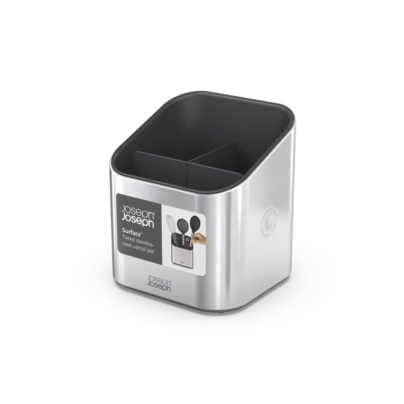 Joseph Joseph Surface Stainless Steel Utensil Holder with Non-Slip Feet
