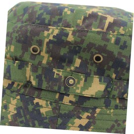 Kisangel Men's Sun Hat Men Beach Hat Mens Fishing Hat Fishing Hats for Men Camouflage Bucket Hat Camouflage Sun Hat Boonie Hat Fisherman's Hat Sun Visor Outdoor Male Jungle Hat
