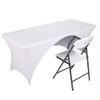 Namvo Stretch Tablecloth 6ft with Open Back for Rectangle Tables,