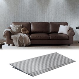 Coolfat Acoustic Panels,Soundproof Wall Panels,Self Adhesive Sound Dampening Panel,3D Fluted Felt Sound Absorbing Panel,Studios,Office,Home Theater,47"x23.6"x0.7" (Light Grey, 2 PCS)