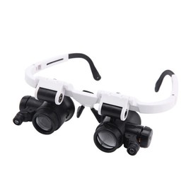 VOANZO Headband Magnifier 8X 15X 23X Handheld Illuminated Lighted Magnifier with LED Light for Jewelry Clock Electronics Repair Magnifying