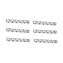 Healvian 6pcs Transparent Manicure Brush Holder Nail Art Storage Stand for Nail Brushes and Decoration Pens for Salon and DIY Use Compact Design for Easy Organization