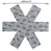 COM-FOUR ® Pan Protectors, Anti Scratch for Pans, Grey, Pattern