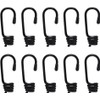 Hysagtek 10 X 8mm Plastic-Coated Bungee Shock Cord Hook Spiral