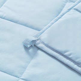 MOTRIP Weighted Blanket for Adults Queen Size 15 lbs, Cooling Blanket for Hot Sleepers, Machine Washable Soft Bed Blanket with Premium Glass Beads, 60''x80'' 15 Pounds Blue