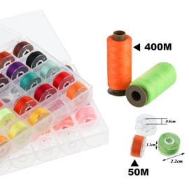 90 Pieces 45 Colours Sewing Thread & Spools Yarn, 400 m Thread for Sewing Machine, Sewing Accessories, Polyester Sewing Machine Kit for Hand Sewing, Sewing, DIY