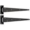 Merriway BH04385 (2 Pcs) Heavy Duty Japanned Tee Hinge 300mm