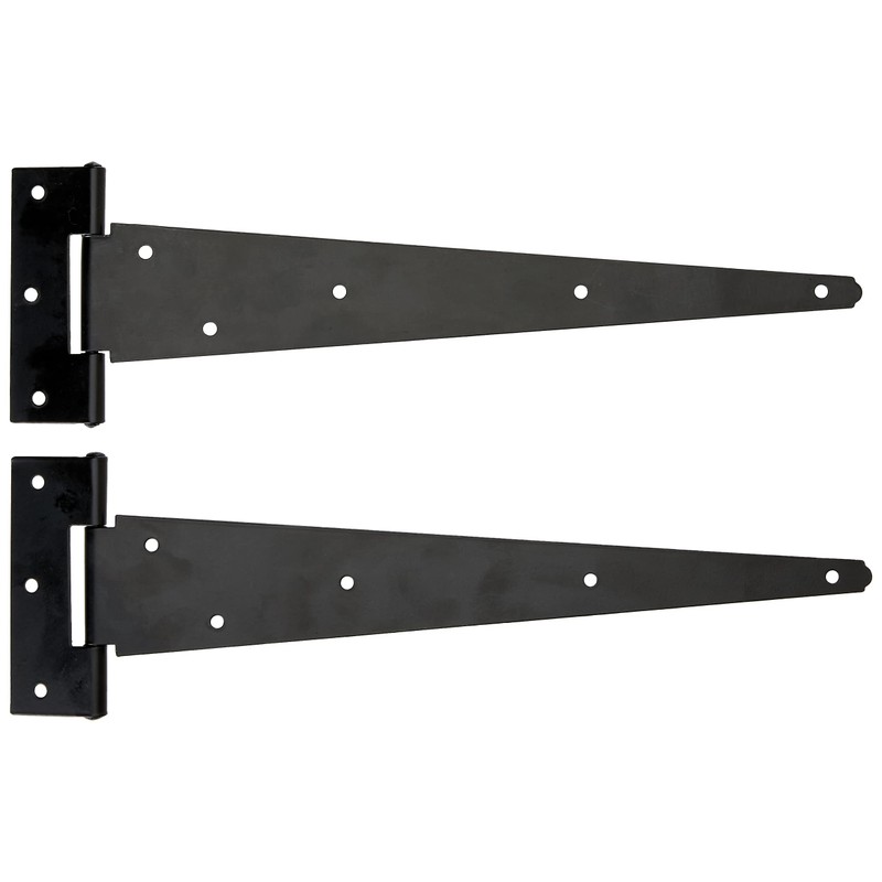 Merriway BH04385 (2 Pcs) Heavy Duty Japanned Tee Hinge 300mm