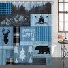 SAOLUIS Rustic Cabin Shower Curtain, Retro Farmhouse Shower Curtain Set