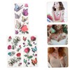 WOONEKY 9 Sheets Butterfly Tattooing Stickers Floral Transfer Decals Easy