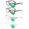 3 Pack Reading Glasses Spring Hinge Stylish Readers Black/Tortoise for