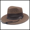 White Fang CZ887 Men's Flat Straw Hat, Breathable, Sunscreen, Lightweight,