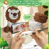 Alutaba Crochet Kit for Beginners Adults, 10in Lion Crochet Animal