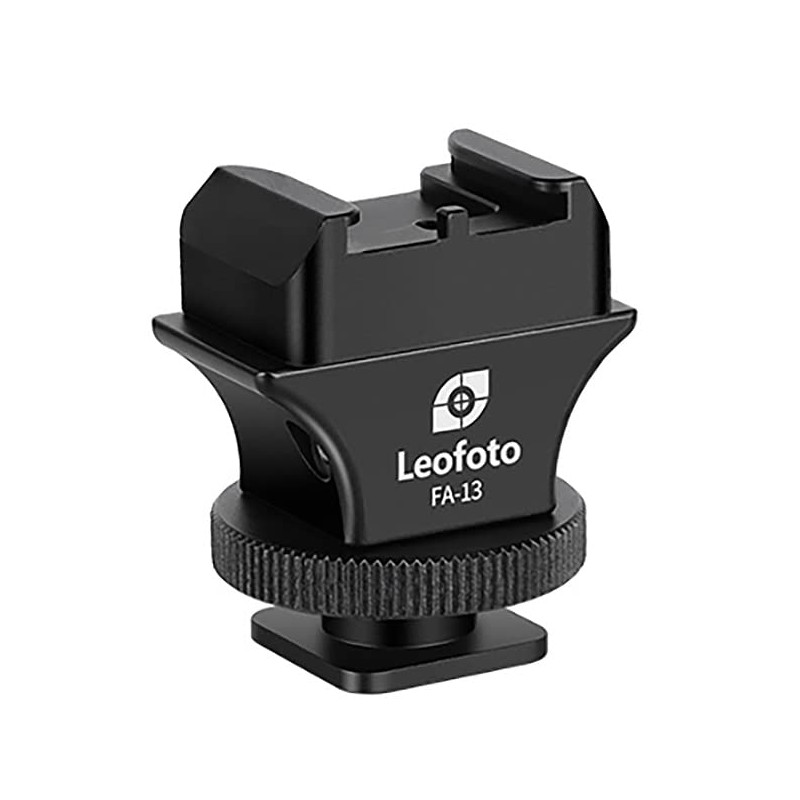 Leofoto FA-13+FA-10 Quick Release Adapter [Cold Shoe to Cold Shoe]