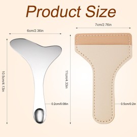 Stainless Steel Eyeliner Stencil, Precise Eyeliner Guide Tool with Wings Multifunctional Portable Eye Makeup Template for Beginners Professionals Almond Eyes and Eyeshadow Sharp Wings