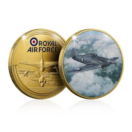 RAF Collection Gold Coin Medal Commemorative - Hawker Hurricane - Camm's First