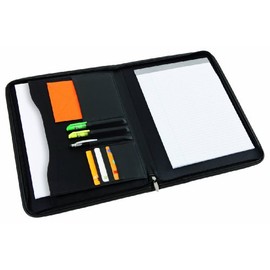 Alba 2502 Conference Folder with Zip 280 x 28 x 360 mm Polyurethane Black