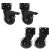 MALLLALA 3" Side Mount Industrial Casters, Heavy Duty L-Shaped Bracket
