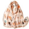 kinaviola Women's Scarf, Large Stole, Shawl, Cat, Cat, Scarf, Haori,
