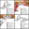 Belle Vous Stainless Steel U-Shaped Hooks (6 Pack) - Heavy