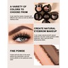 Jutqut Eyebrow Powder Kit, 2-color Long Lasting Waterproof Eye Brow