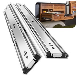 BAIDICE 1 Pair Heavy Duty Drawer Slides 12 14 16 18 20 22 24 26 28 30 32 34 36 38 40 Inch 150 lb Load Capacity Side Mount Full Extension Ball Bearing Rail Runner（Without Lock,40 inch）