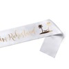 OMISS Farewell to Retirement Sash - White and Gold Sash