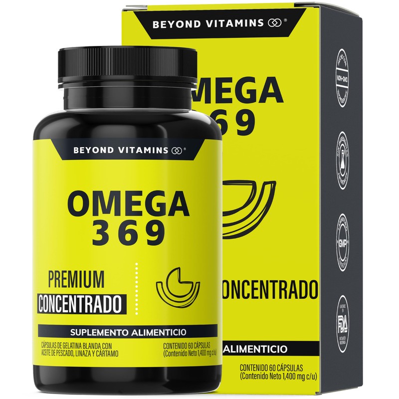 Beyond Vitamins | Omega 3 6 9 con contenido excepcionalmente