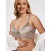 WingsLove Women's Minimizer Bra Full Coverage Plus Size Everyday Bras