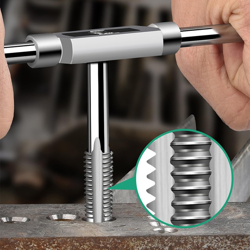 Tap and Tap Tool Set, Metric M3-M12, 20-Piece Fine Thread