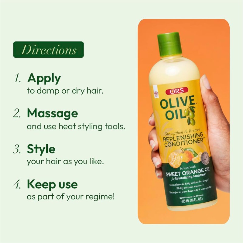 ORS Olive Oil Creamy Aloe Shampoo & Replenishing Conditioner with