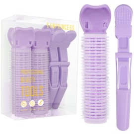KANPRINCESS Volumizing Hair Clips Alligator Hair Clips Set,Hair Roller Clips for Effortless Curls That Last, Root Clips for Fluffy and Instant Hair Volume,Alligator Clips for Hair Styling(4pcs Purple)